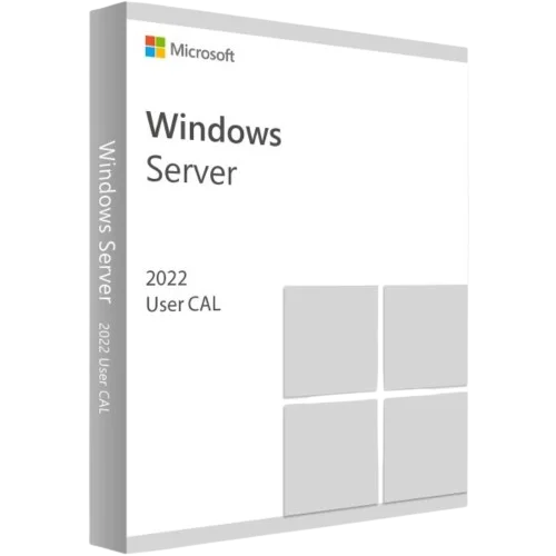 Abbildung der Windows Server 2022 User CAL Softwarelizenzverpackung