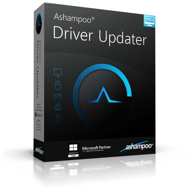 Verpackung Ashampoo Driver Updater Software für 3 PCs