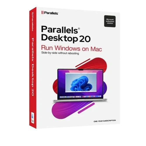 Parallels Desktop 20 Box mit Windows auf MacBook