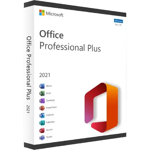 Produktverpackung von Microsoft Office Professional Plus 2021