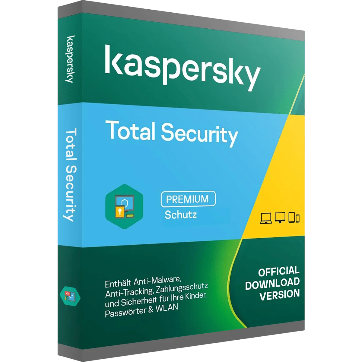 Kaspersky Total Security Premium Schutz Softwareverpackung